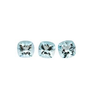 Aquamarine – Cushion – 5 mm (Light Blue)
