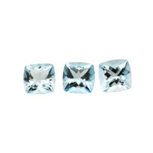 Aquamarine – Cushion – 6 mm