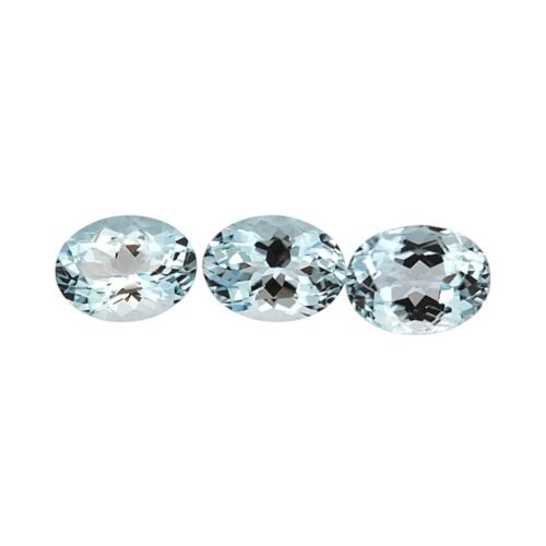 Aquamarine - Oval - 6 x 4 mm (Light Blue)
