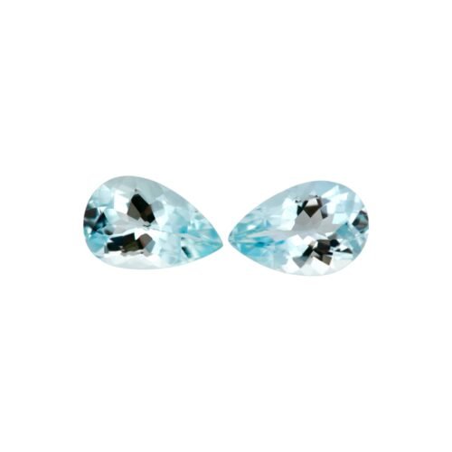 Aquamarine - Pear Shape - 9 x 6 mm