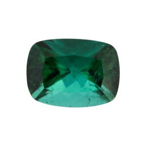 Bluish Green Tourmaline – Cushion 3.44 cts – 10.2 x 7.7 mm