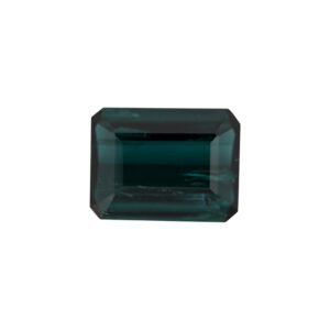 Bluish Green Tourmaline – Emerald Cut 5.09 – 12.2 x 9.3 mm