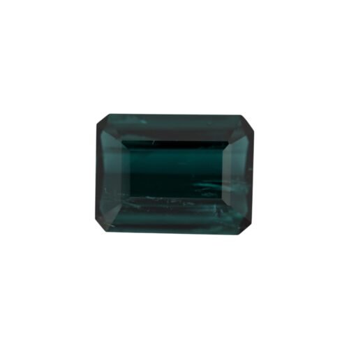 Bluish Green Tourmaline - Emerald Cut 5.09 - 12.2 x 9.3 mm