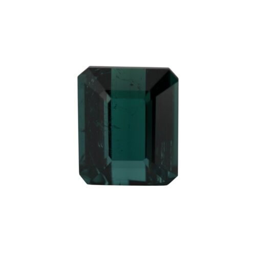Bluish Green Tourmaline - Emerald Cut - 13.15 x 11 mm - 9.61 ct