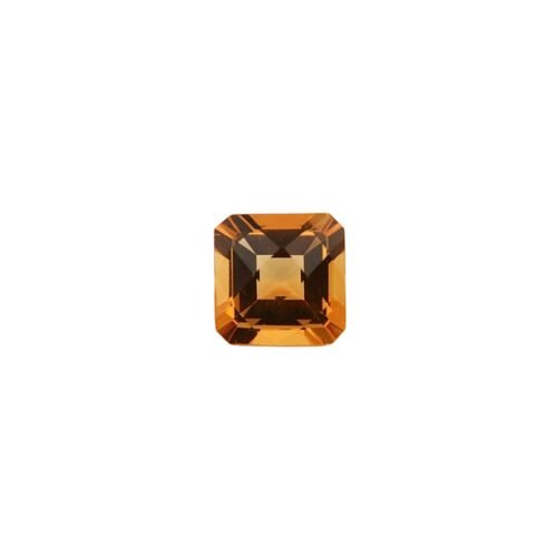 Citrine - Emerald Cut - 9 mm - 2.59 ct - Checker Board