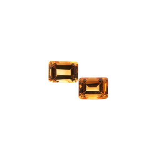 Citrine - Emerald Cut - 7 x 5 mm