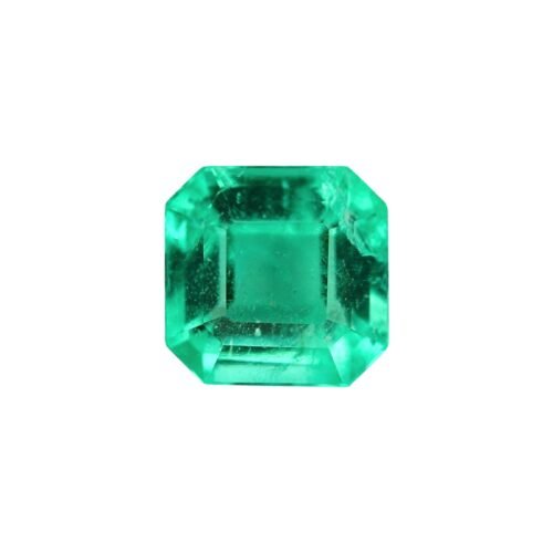 Colombian Emerald - Square Emerald Cut - 6.6 mm - 1.36 ct