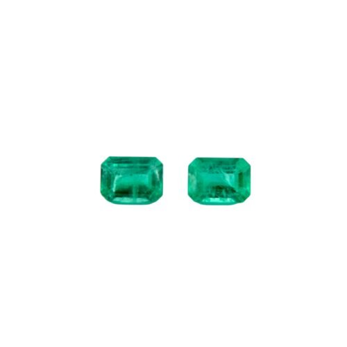 Emerald - Emerald Cut (Pair) - 7.1 x 5.1 mm - 2.28 ct