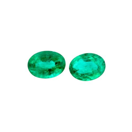 Emerald - Oval (Pair) 1.64 cts - 7 x 5.2 mm