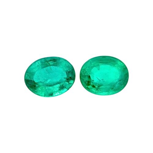 Emerald - Oval (Pair) 5.34 cts - 10 x 8 (+/-)