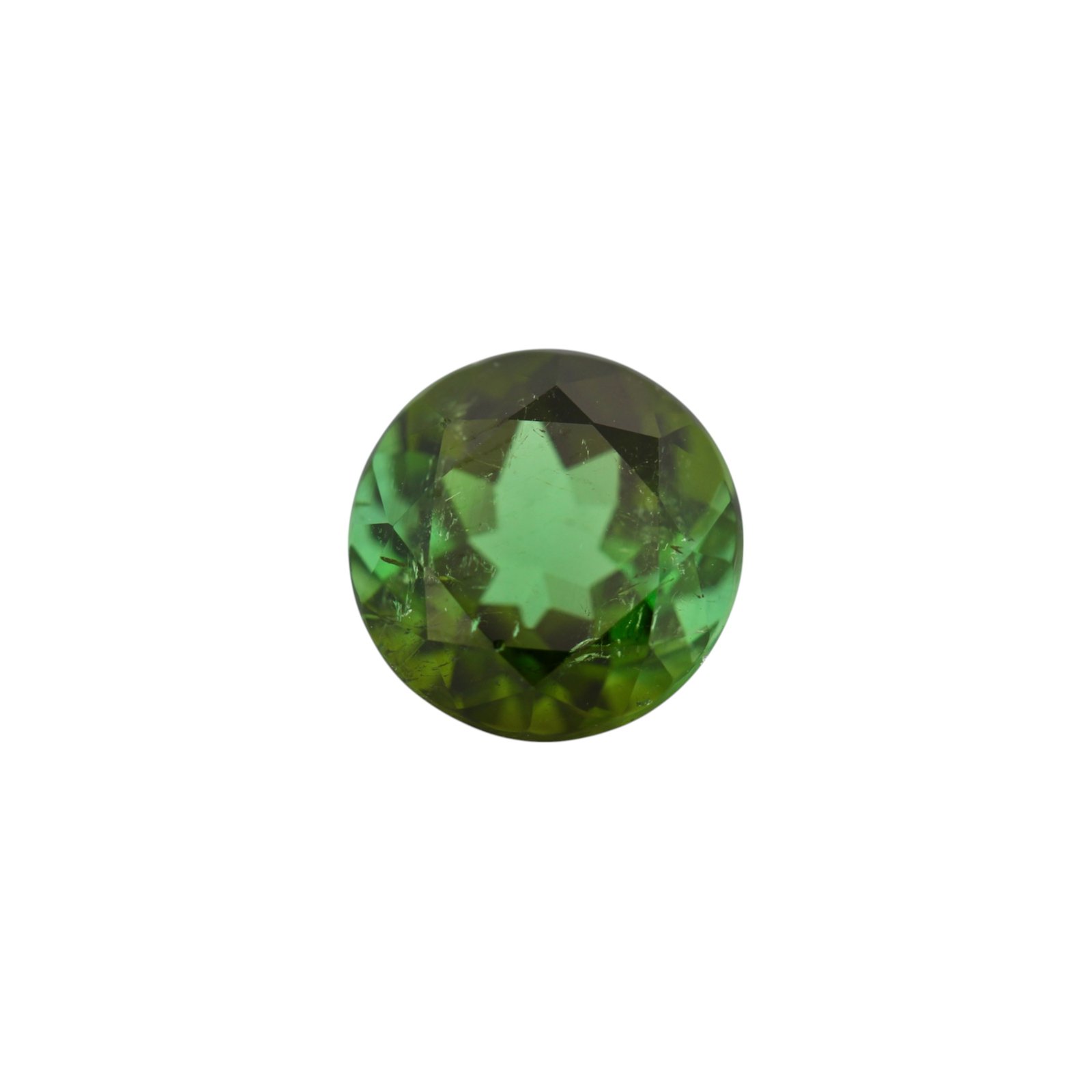 Green Tourmaline - Round - 9.4 mm - 3.29 ct