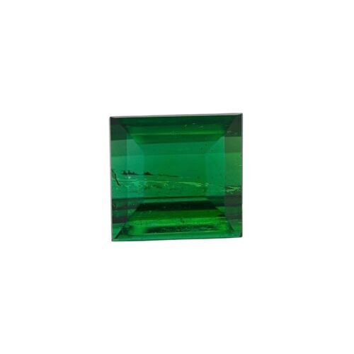 Green Tourmaline - Square Cut 3.81 cts - 8.5 mm