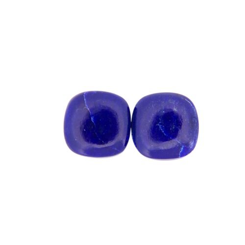 Lapis Lazuli - Cushion (Pair) - 12 mm - 9.88 ct