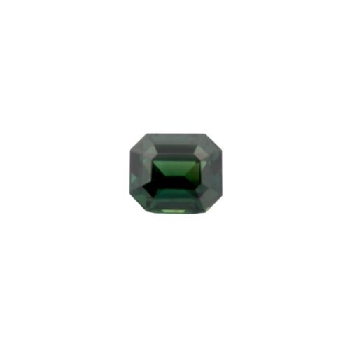 Madagascan Green Sapphire - Emerald Cut 4.07 cts - 9.13 x 7.81 mm