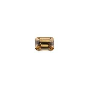 Natural Brownish-Yellow Zircon – Emerald Cut 3.88 cts – 9.5 x 7 mm