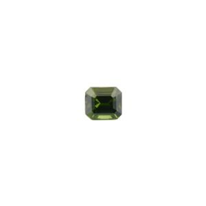 Natural Green Zircon – Emerald Cut 1.84 cts – 6.5 x 6 mm
