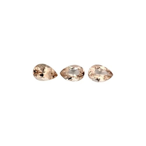 Peach Morganite - Pear Shape - 6 x 4 mm