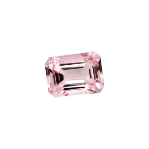 Pink Morganite - Emerald Cut 2.58 cts - 9.7 x 7.2 mm