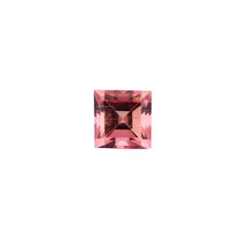 Pink Tourmaline - Square Cut 3.54 cts - 8.5 mm