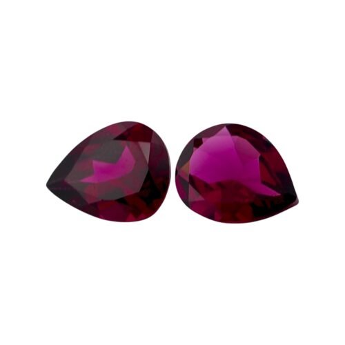 Rhodolite - Pear Shape (Pair) 5.05 cts - 10 x 8 mm