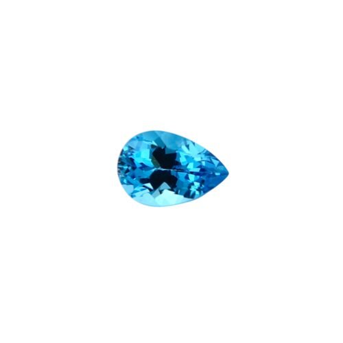 Swiss Blue Topaz - Pear Shape 6.24 cts - 14 x 9.5 mm