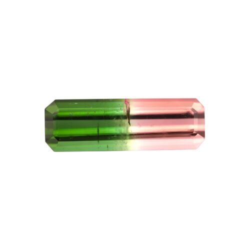 Watermelon Tourmaline - Emerald Cut 4.23 cts - 18.2 x 6 mm