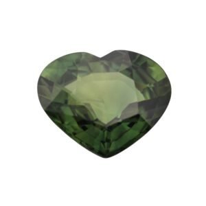 Green Sapphire – Heart Shape – 12.01 x 10 mm – 5.05 ct (NH)