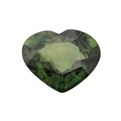 Green Sapphire - Heart Shape - 12.01 x 10 mm - 5.05 ct (NH)