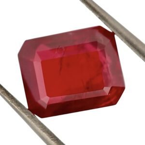 Ruby Unheated Pigeon Blood Red – Emerald Cut – 7.05 x 5.72 mm – 1.54 ct