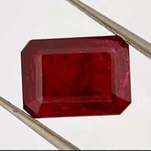 Ruby Unheated Pigeon Blood Red – Emerald Cut – 9.02 x 6.68 mm – 3.10 ct