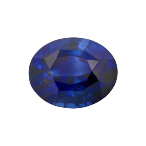 Royal Blue Sapphire - Oval - 9.7 x 7.8 mm - 3.21 ct