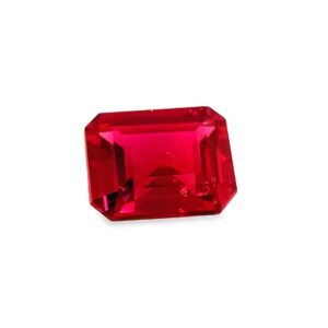 Ruby – Emerald Cut – 6 x 4.8 mm – 0.79 ct (NH)