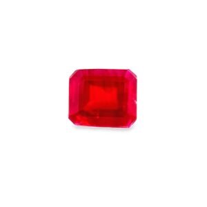 Ruby Pigeon Blood Red – Emerald Cut – 5.2 x 4.5 mm – 0.94 ct (NH)
