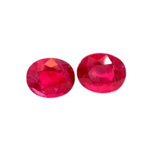 Ruby – Oval (Pair) – 5.7 x 4.6 mm – 1.45 ct